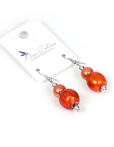 E001OC - Earrings Papaya Ball